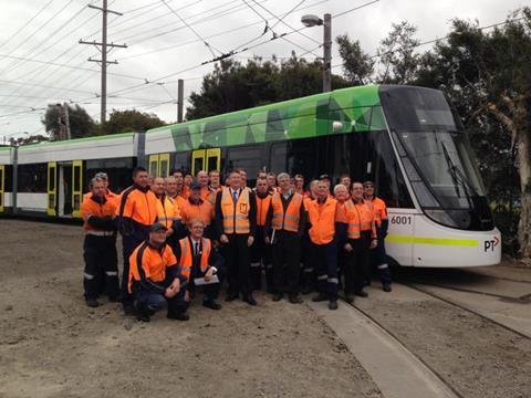 The tram is part of Bombardier's Flexity family.