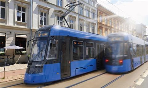 Kraków Pesa Twist 3.0 tram livery (image MPK Krakow) (2)