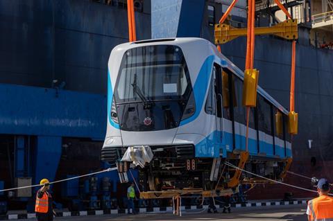 Alstom delivers Cairo metro Line 1 trainset (image NAT) (1)