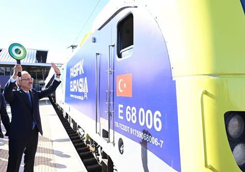 Pasifik Eurasia train (Photo Ministry of Transport & Infrastructure)