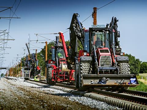 Transport Minister Hans Christian Schmidt has inaugurated the second track between Vamdrup and Vojens (Photo: Banedanmark/Robert Attermann).