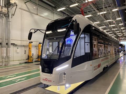 Krasnoyarsk PK TS Lionet tram in factory (3)