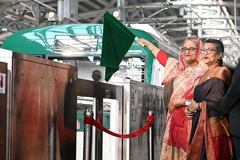 Prime Minister Sheikh Hasina has opened an extension of Dhaka metro Line 6
