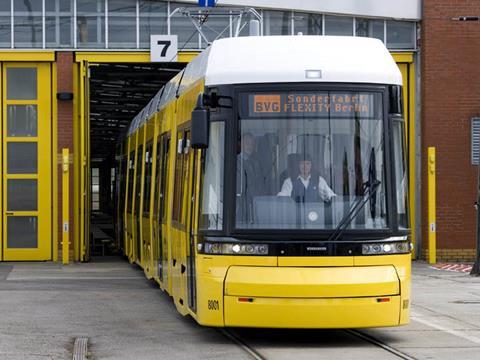 Bombardier Flexity Berlin tram.