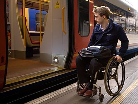 Wheelchair user unable to board train