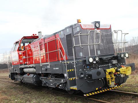 CZ Loko Class 741.7 diesel-electric locomotive for ArcelorMittal's Ostrava steelworks.