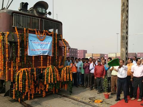 Container Corp of India has launched a weekly timetabled Parcel Express Train between Dadri Inland Container Depot near Delhi and Tondiarpet ICD near Chennai.