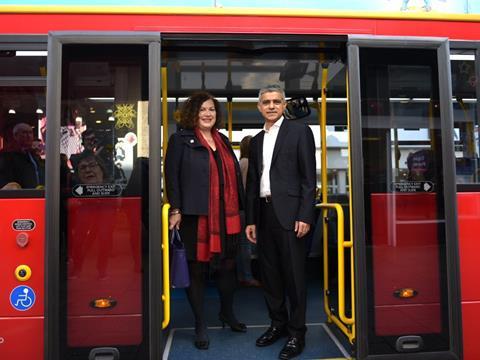 Mayor of London Saqiq Khan launched London's first low-emissions bus zone on March 9.