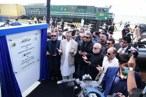 Pakistan Railways container service launch Karachi
