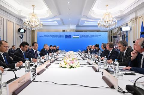 Škoda Group CEO Petr Novotný participated in a round table discussion between European industrial leaders and Uzbek President Shavkat Mirziyoyev in Brussels