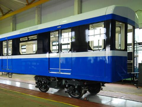 Vagonmash launched its fourth-generation metro car.