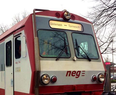 Norddeutsche Eisenbahngesellschaft Niebüll launched a six-day trial passenger service on the Tornesch – Uetersen freight line