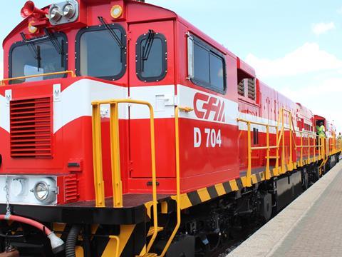GE Transportation C30ACi diesel locomotive for Caminhos de Ferro de Moçambique.