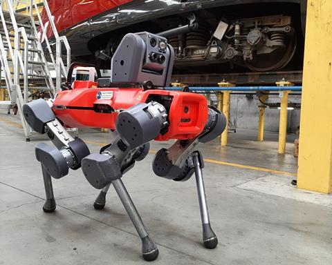 Alstom robot dog for predictive maintenance
