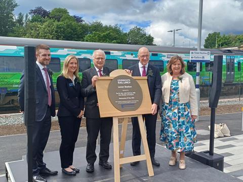 Levenmouth reopening ceremony (Photo Transport Scotland)