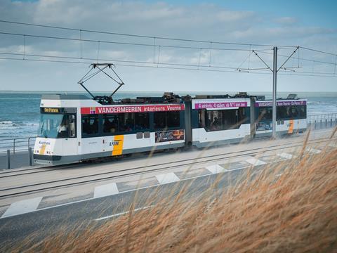 The new cars would replace the older high-floor vehicles on Belgium's coastal tramway.