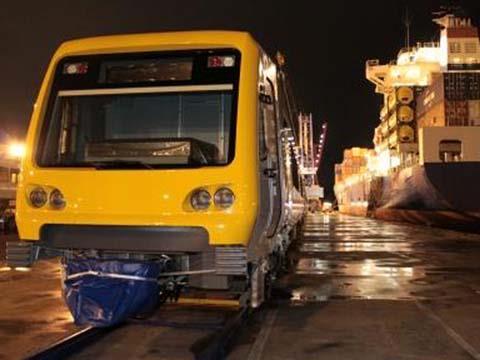 First of 38 Alstom X'Trapolis suburban EMUs for Melbourne arriving on August 24.