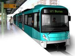 Impression of Bombardier Flexity Swift light rail vehicle ordered by BursaRay.