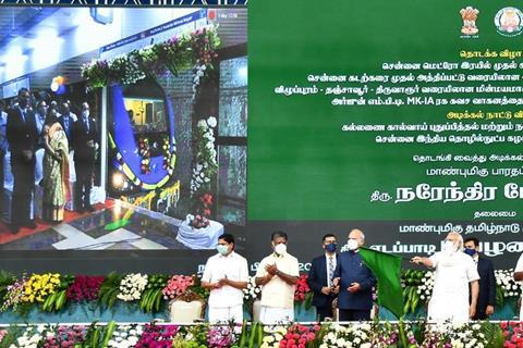 in Chennai Metro Blue Line extension opening