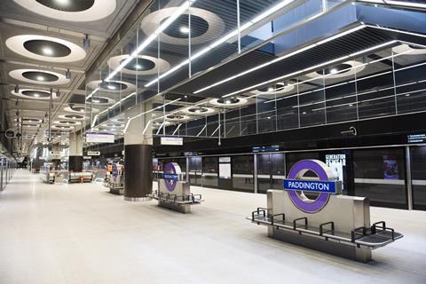 Elizabeth Line Paddington station platform (Photo TfL)