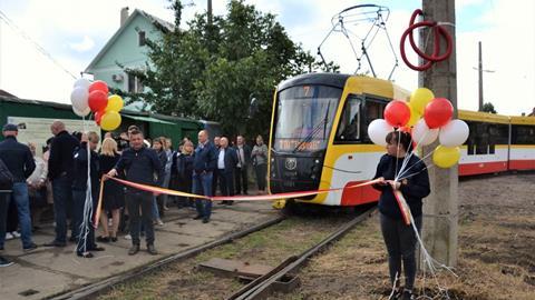 Odesa tram Route 7 launch