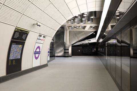 Elizabeth Line Tottenham Court Road station interior (Photo: TfL)