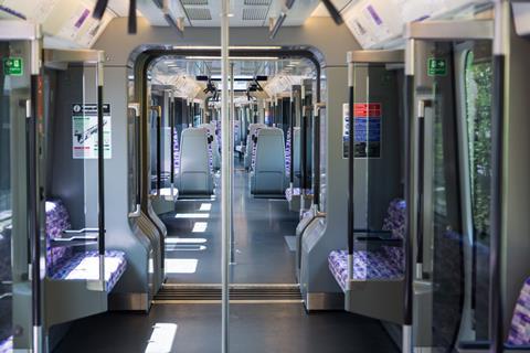 Elizabeth Line train interior (Photo TfL)