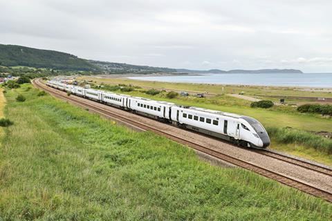 Avanti West Coast Hitachi Class 805 test run Abergele and Pensarn (Photo Terry Eyres, AWC)