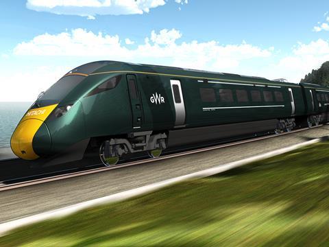 Hitachi AT300 trainset for Great Western Railway.