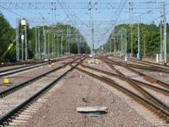 Railway track in Poland.