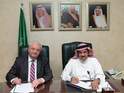 President of Saudi Railways Organization Mohamed Khaled al Suwaiket signed the contract with Dornier Consulting.