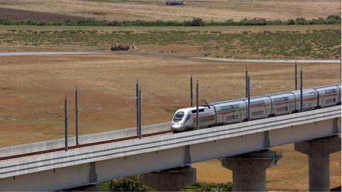 High speed train in Morocco