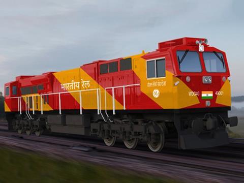 The bright livery reflects 'energy and freshness', according to GE.