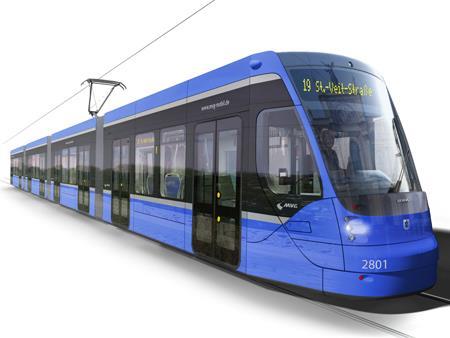 Impression of Siemens Avenio tram for München (Image: Stadtwerke München/ergon3).