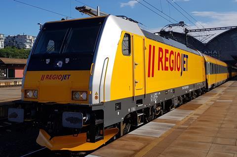 RegioJet Traxx locomotive