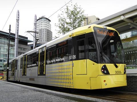 Manchester Metrolink tram at Mediacity