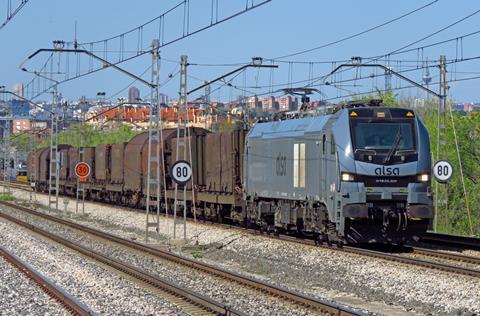 Alsa Rail Stadler Euro6000 loco (Photo Mariano Álvaro Navarro)