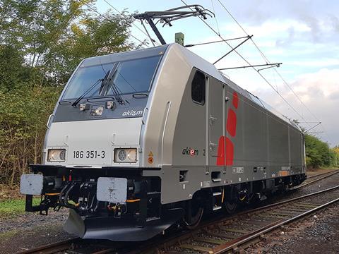 Akiem Traxx electric locomotive.