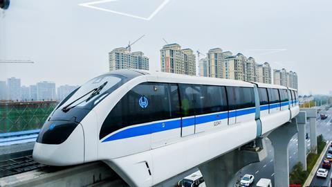 The 28 six-car Innovia 300 monorail sets for Line 1 are fitted with Bombardier NUG Propulsion System Mitrac traction equipment