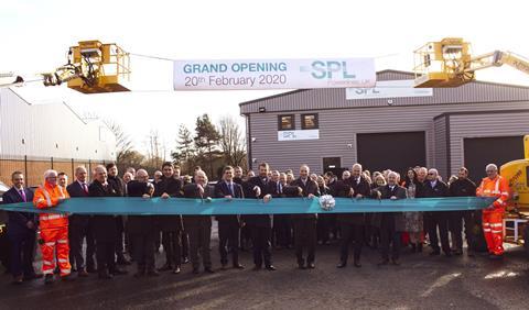 Electrification design and installation contractor SPL Powerlines UK formally opened its headquarters in Coatbridge to the east of Glasgow on February 20.