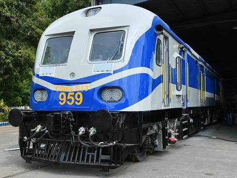 Integral Coach factory diesel-electric multiple-unit for Sri Lanka Railways.