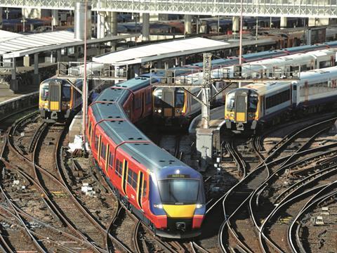 Impression of Siemens Desiro City electric multiple-unit for South West Trains.