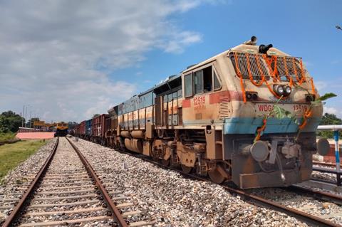 India - Bangladesh freight train (Photo: Ministry of External Affairs, India)