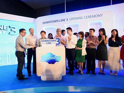 The third phase of Singapore's Downtown Line opened to passengers on October 21.