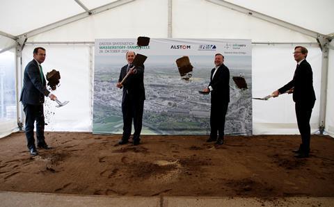 de Infraserv Höchst hydrogen fuelling point groundbreaking