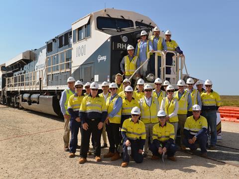 GE Transportation ES44ACi locomotive for the Roy Hill Iron Ore Project.