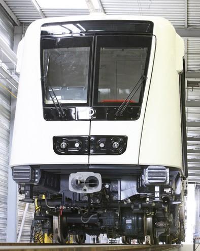 Alstom Metropolis train for Budapest.