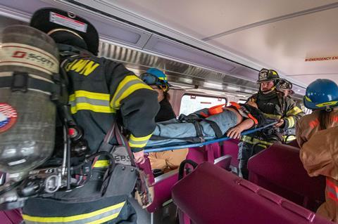 USA: Massachusetts Bay Transportation Authority and train operator Keolis Commuter Services have provided emergency responders with hands-on training ahead of the launch of South Coast Rail Phase 1 passenger services later this year.