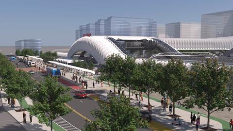 CHSRA conceptual rendering of Fresno station-01