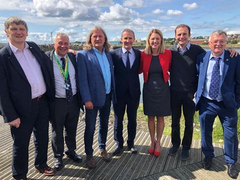 Scotland's Cabinet Secretary for Transport, Infrastructure & Connectivity Michael Matheson (centre) and MSP Jenny Gilruth joined local campaigners for the announcement in Levenmouth.